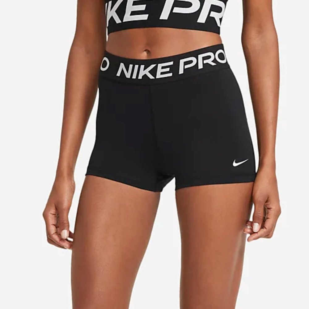 Nike Pro 3" Shorts, Black, XS NWOT